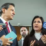 Fernando Haddad e Simone Tebet (Foto: Agência Gov)