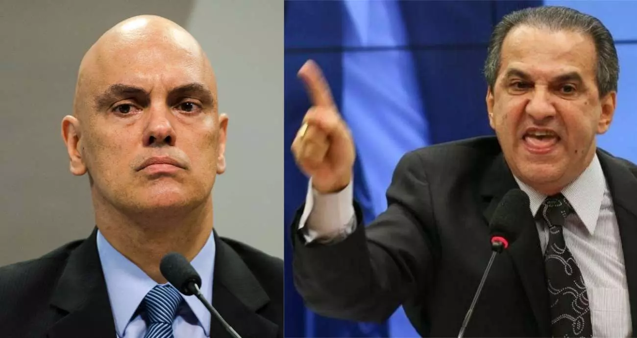 Alexandre de Moraes e Silas Malafaia. Foto: reprodução