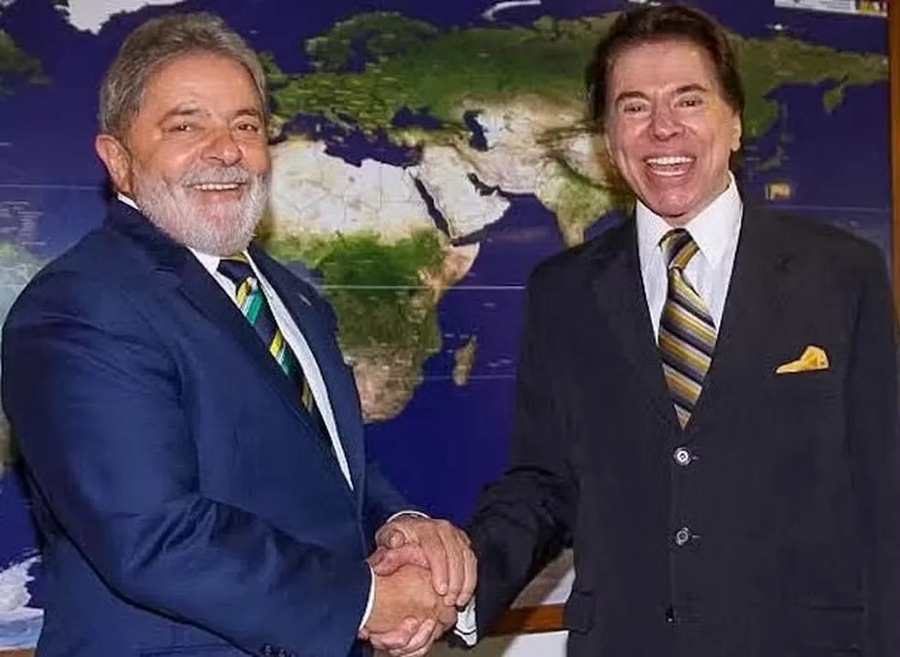 Lula e Silvio Santos, em imagem de arquivo — Foto: PR/Reprodução