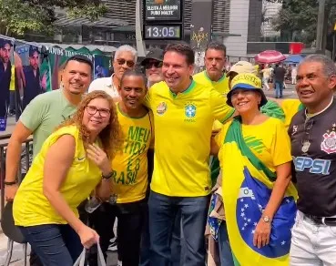 Alexandre Ramagem em rolé em São Paulo - Foto: Reprodução