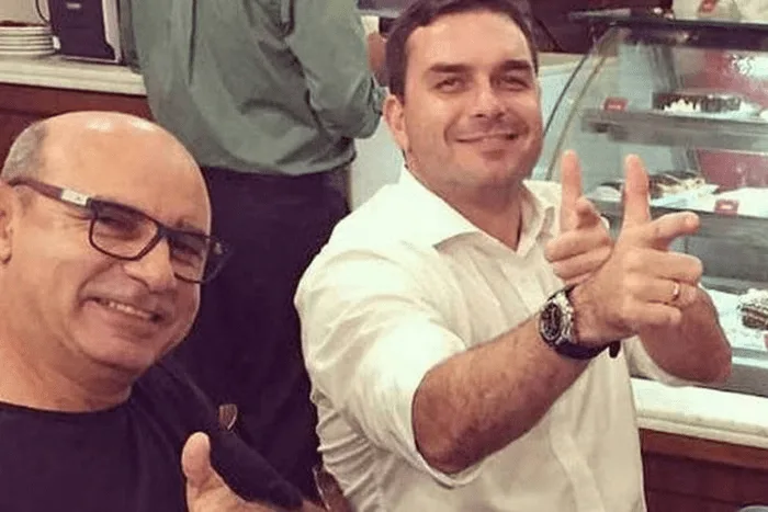 Fabrício Queiroz e Flávio Bolsonaro