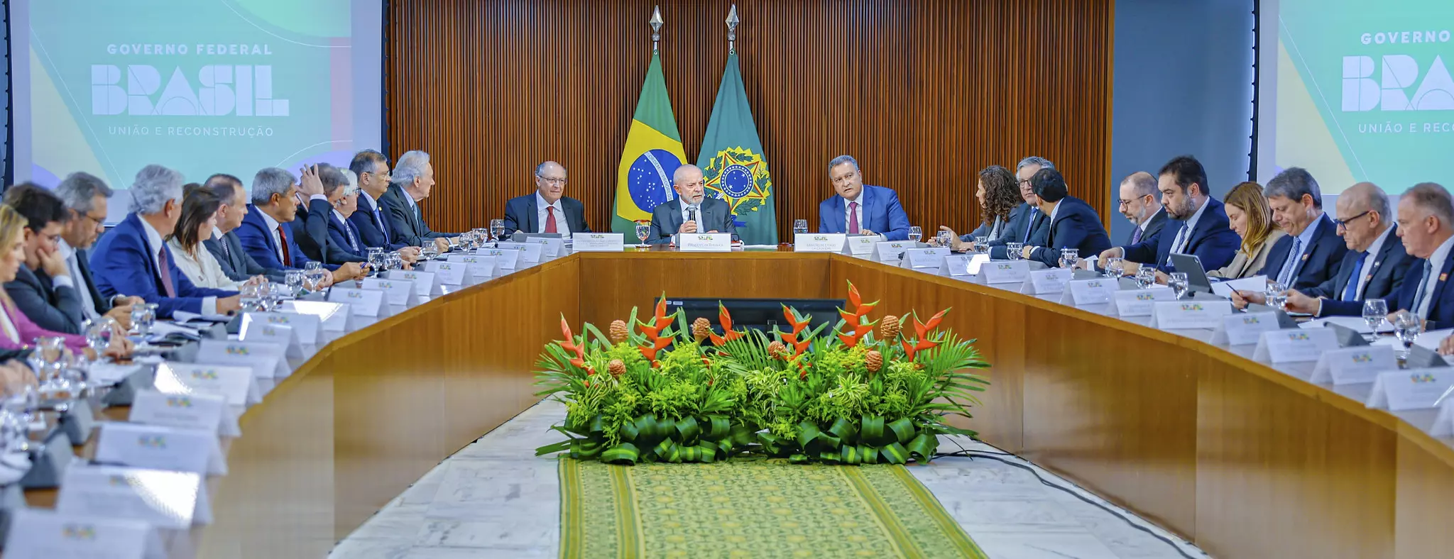 Presidente Lula durante reunião com os governadores. Foto: Ricardo Stuckert