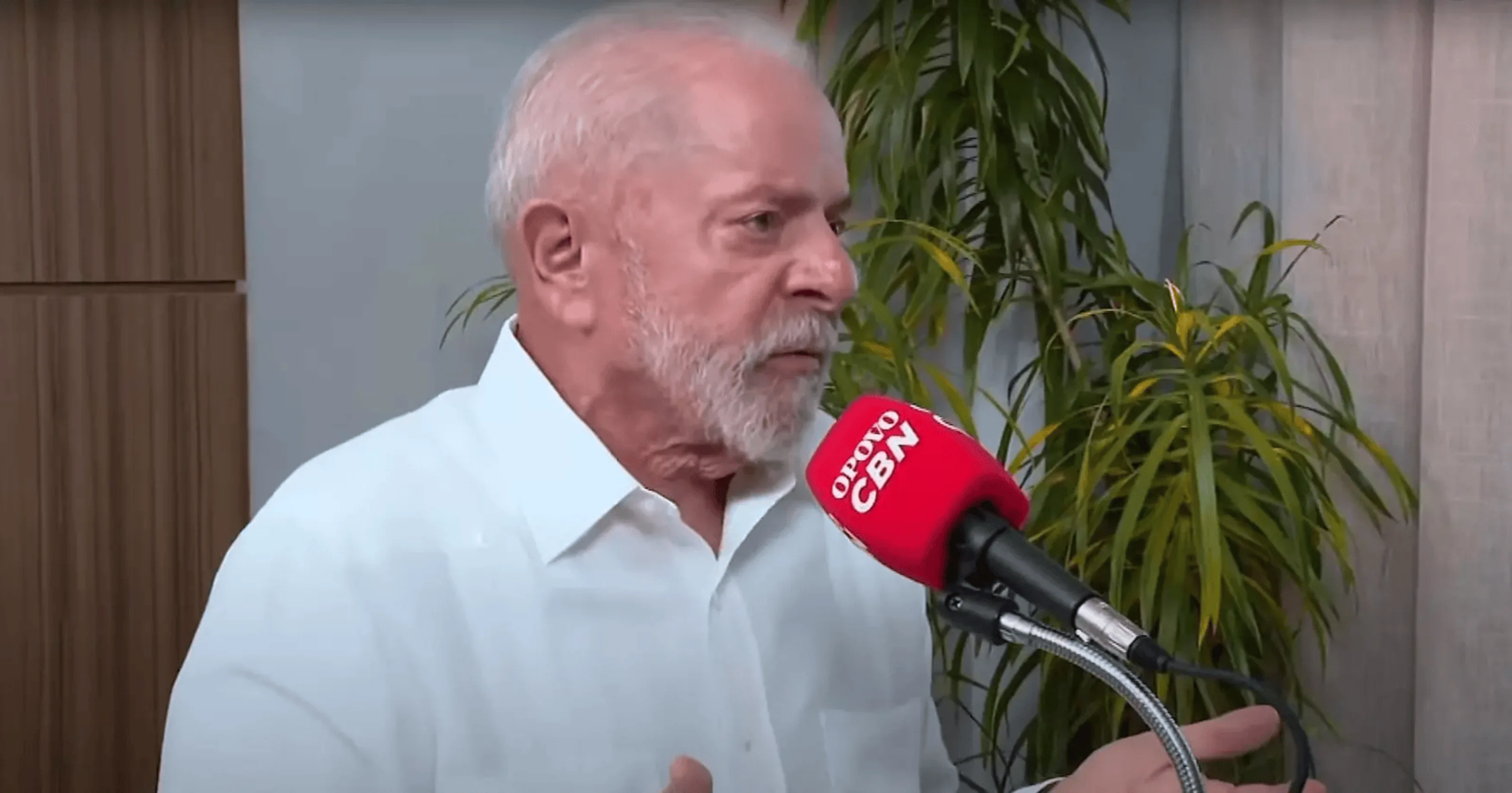 O presidente Lula durante entrevista à rádio O Povo/CBN de Fortaleza, realizada nesta sexta-feira, 11 de outubro de 2024 – Foto: Reprodução