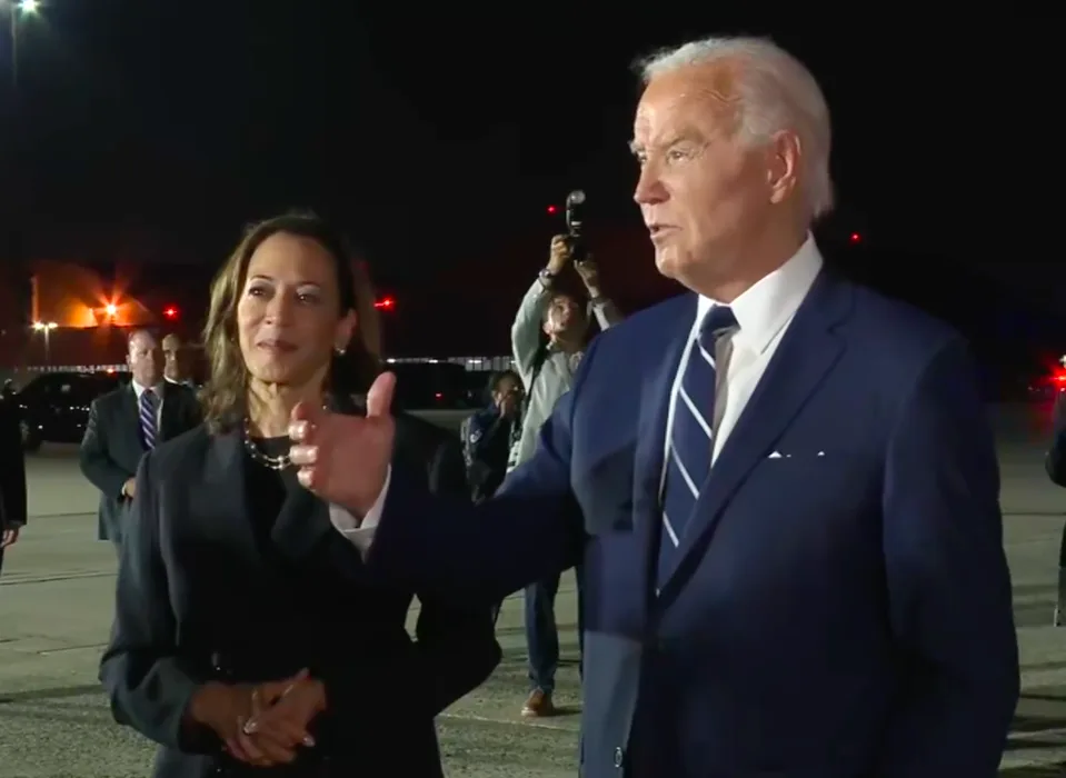 O presidente Biden e a vice-presidente Harris