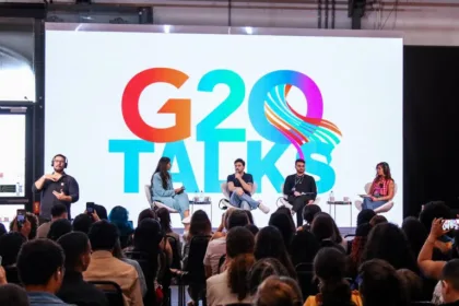 Painel do G20 Talks destacou os desafios trazidos pelas fake news e o papel da regulamentação para combater a propagação do ódio nas redes sociais - Foto: Divulgação / CRIA G20