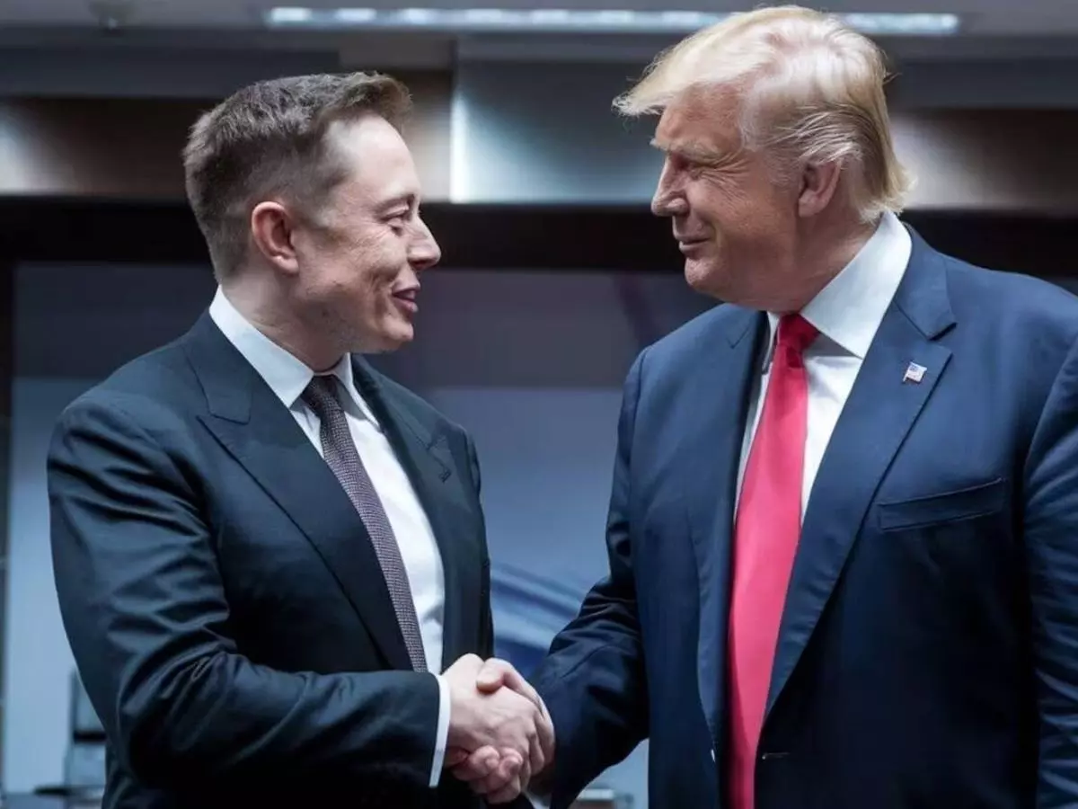 O bilionário Elon Musk e o presidente eleito dos EUA Donald Trump – Divulgação