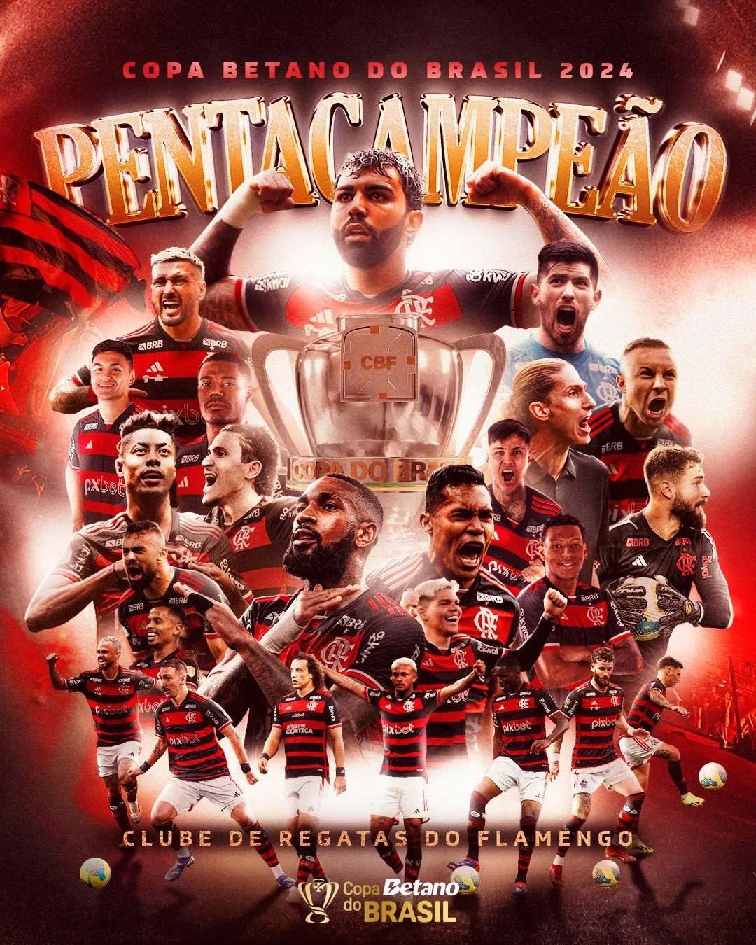 Flamengo conquista a Copa do Brasil ao vencer o Atlético-MG por 1 a 0 e garante vaga na Libertadores 2025.