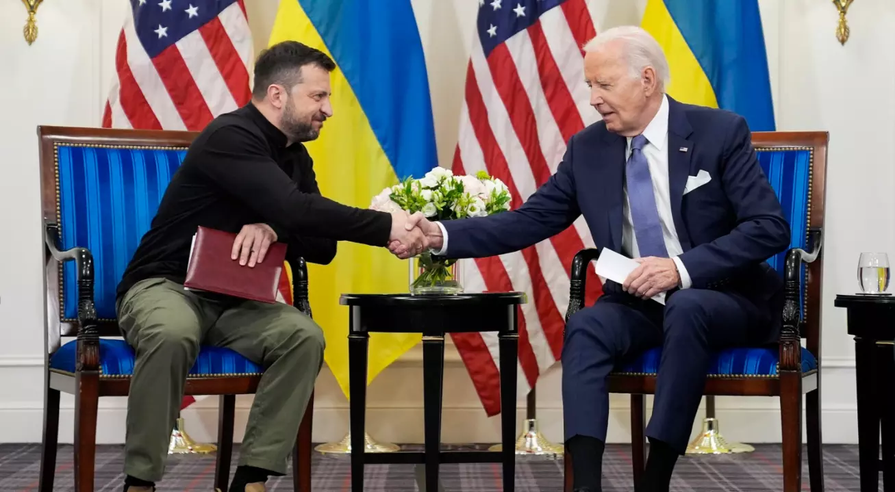 Volodymyr Zelensky e Joe Biden. Foto: Divulgação