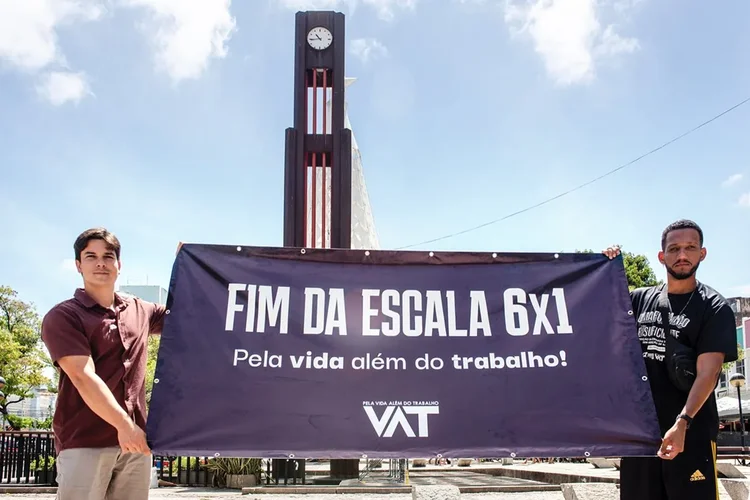 O Movimento VAT, que prop acabar com a escala 6X1, surgiu nas redes sociais -Foto: Davi Pinheiro/Divulgação