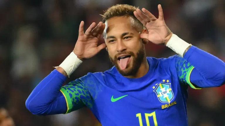 O atleta Neymar comemorando gol pela seleção brasileira. Foto: reprodução