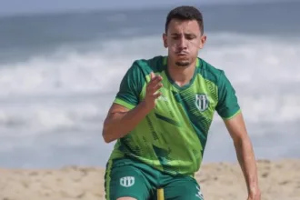 Boavista realiza treino de fortalecimento na areia da praia (Crédito: Divulgação/BSC)