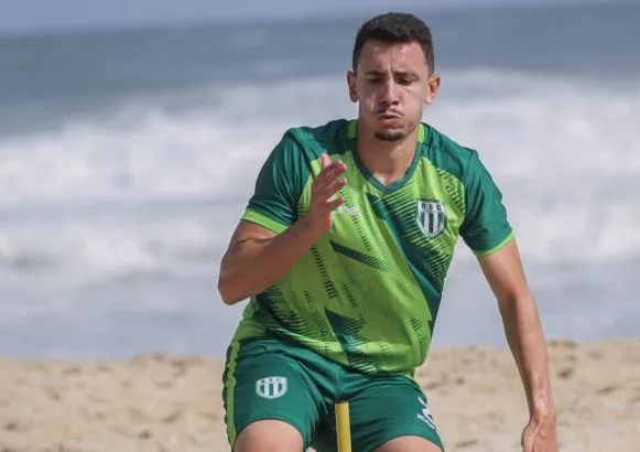 Boavista realiza treino de fortalecimento na areia da praia (Crédito: Divulgação/BSC)