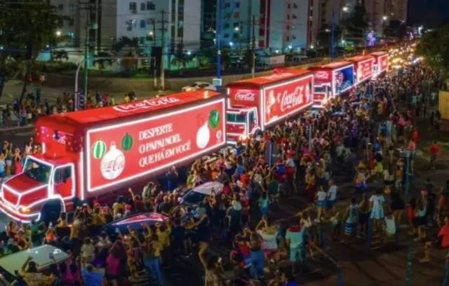 Caravana natalina em Salvador. Foto: Reprodução