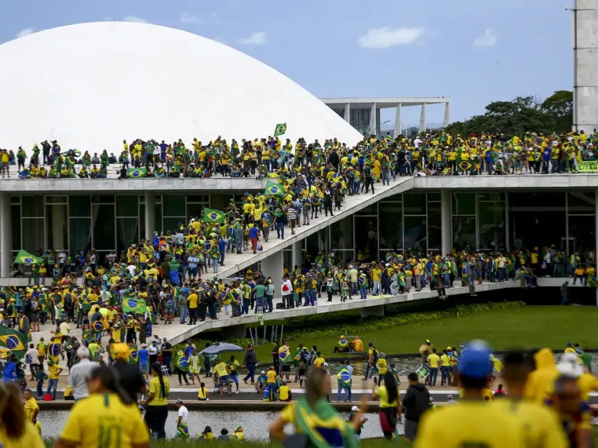 Atos golpistas de 8 de janeiro. - Foto: Marcelo Camargo/Agência Brasil