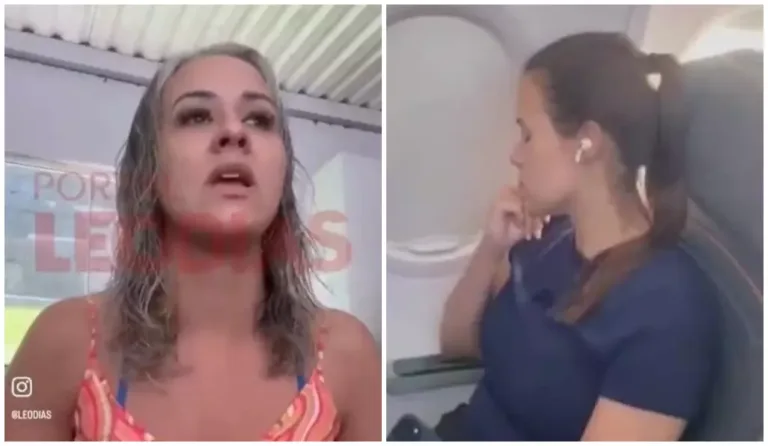 Aline, mãe de criança birrenta que gerou constrangimento a passageira de avião, gravou vídeo explicando o episódio. Foto: Reprodução