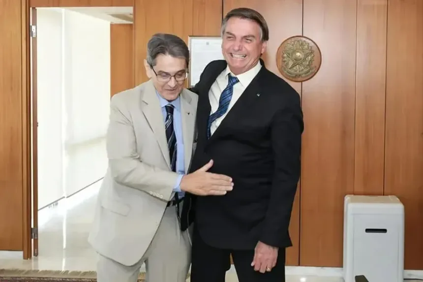 Roberto Jefferson e Jair Bolsonaro. Foto: reprodução