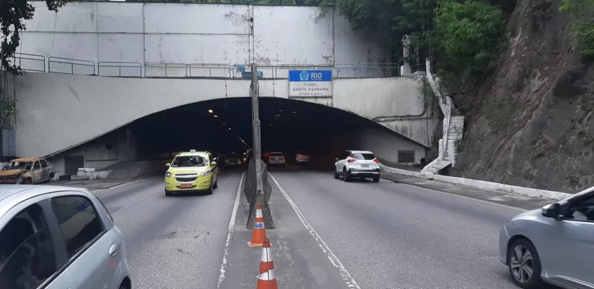 O Túnel Santa Bárbara será fechado para obras de revitalização - Arquivo/Prefeitura do Rio