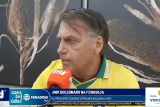 O ex-presidente Jair Bolsonaro (PL) em entrevista à NTV Noroeste, na última sexta-feira (6). Foto: reprodução