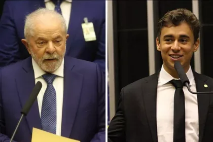 Presidente Luiz Inácio Lula da Silva (à esq.) e Nikolas Ferreira (Foto: ABR | Câmara dos Deputados)