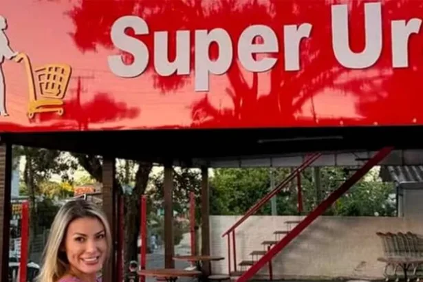 Andressa Urach inaugura supermercado em Viamão, RS. Conheça o Super Urach, novo empreendimento da influenciadora e ex-A Fazenda.