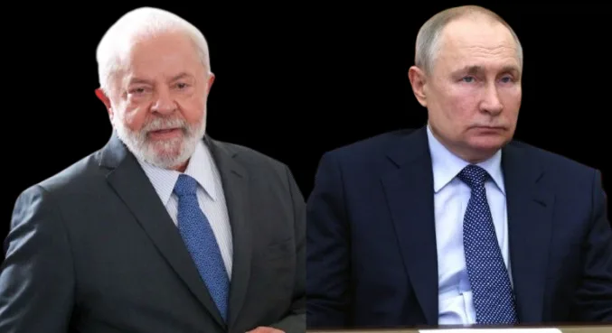 Lula e Vladimir Putin - Reprodução