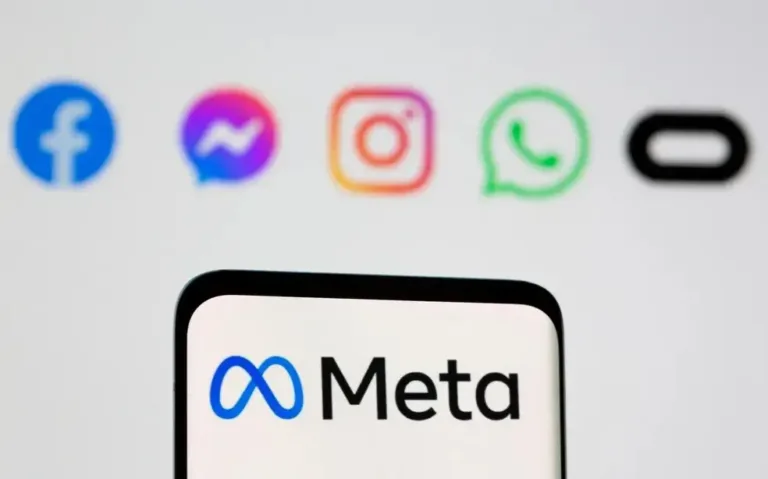 Logo da Meta, empresa responsável pelo Facebook, Instagram e WhatsApp – Foto: Reprodução