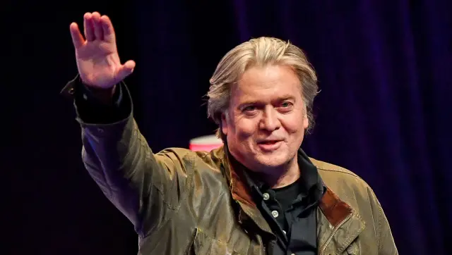 Steve Bannon fez gesto nazista em evento pró-Trump neste domingo (19). Foto: Reprodução