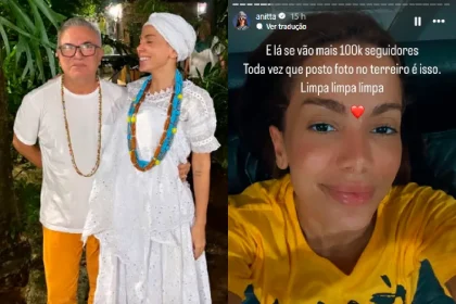 Anitta postou foto com roupas religiosas e perdeu 100 mil seguidores. Foto: reprodução