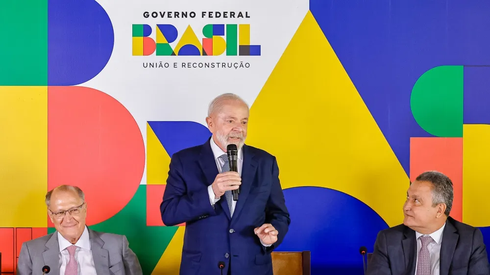 O presidente Lula durante coletiva de imprensa no Palácio do Planalto nesta quinta (30). Foto: Ricardo Stuckert/PR