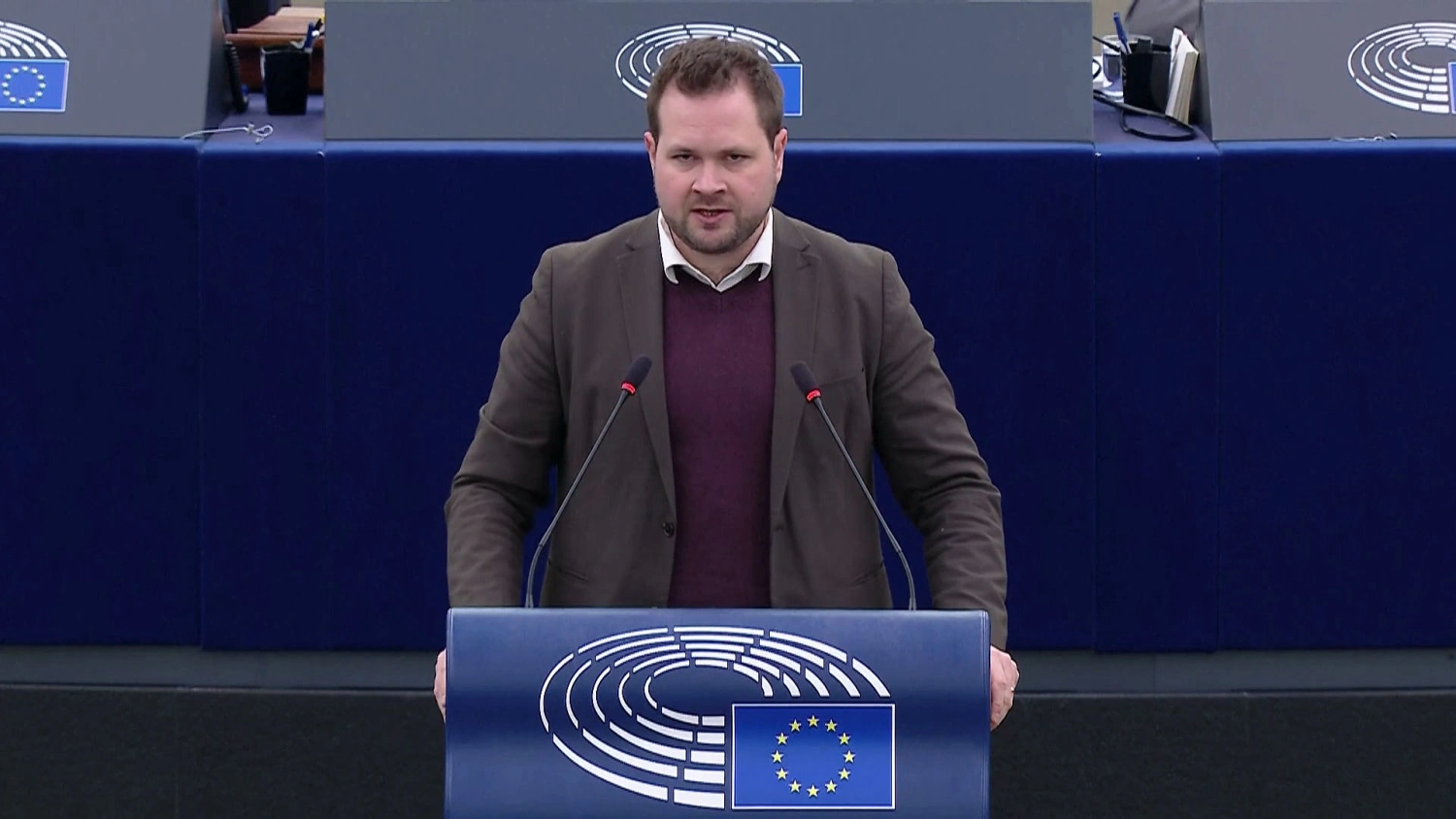 O deputado dinamarquês de direita, Anders Vistisen: ele mandou Trump “se fuder”. Foto: reprodução