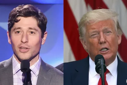 O prefeito de Minneapolis, Jacob Frey, e Donald Trump