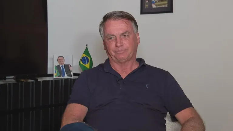 O ex-presidente Jair Bolsonaro (PL) durante entrevista à CNN Brasil. Reprodução