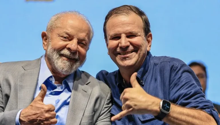 Presidente Lula e Eduardo Paes durante reinauguração do Hospital de Bonsucesso