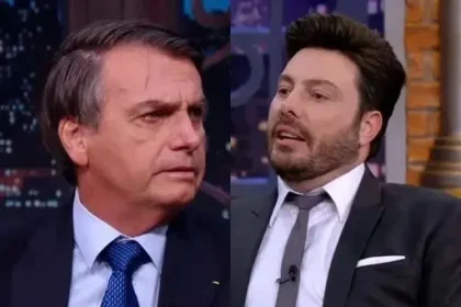 Jair Bolsonaro e Danilo Gentili: humorista atacou o ex-presidente nas redes sociais – Foto: Reprodução