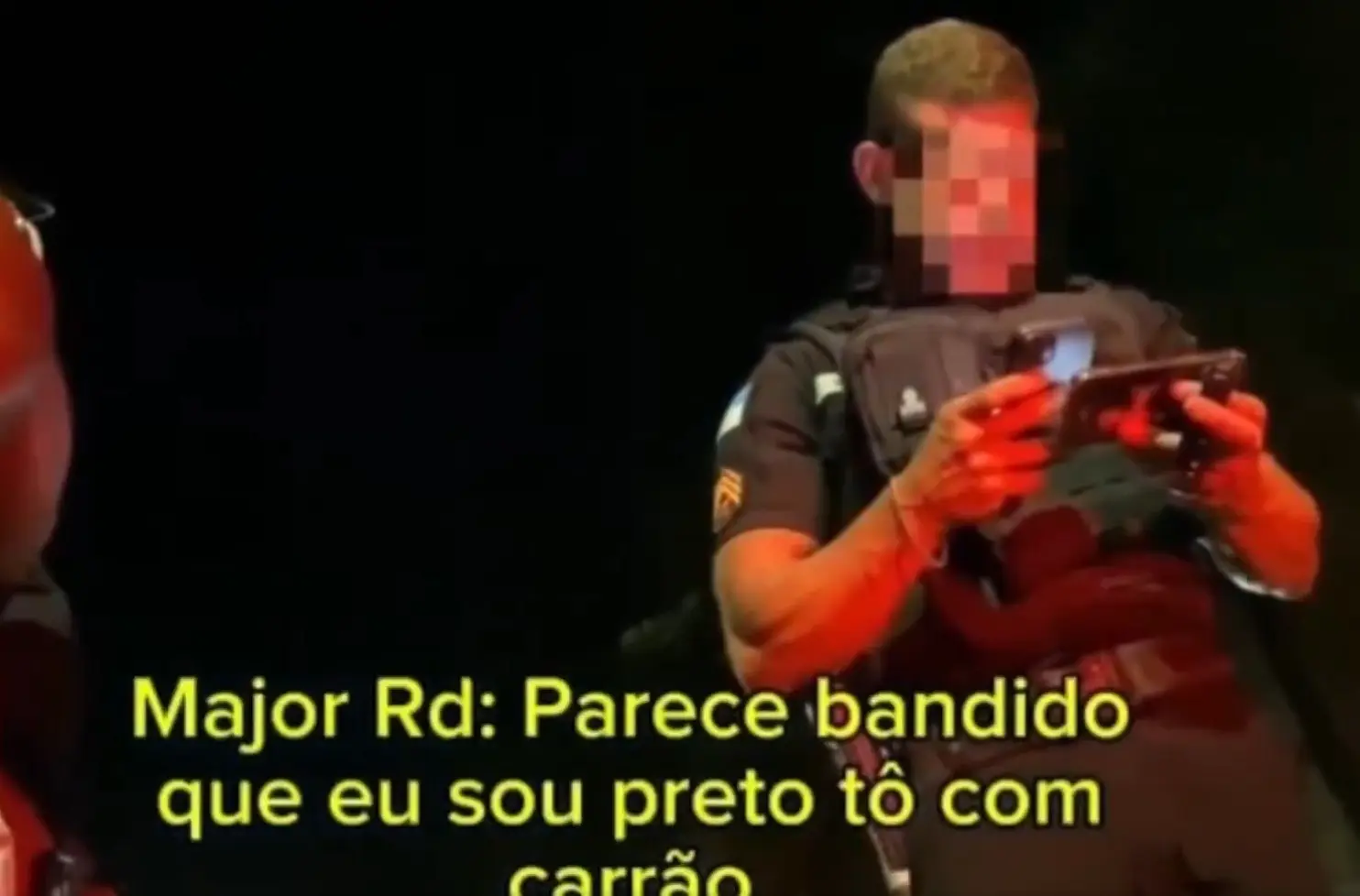 Major RD é vítima de racismo durante abordagem policial – Foto: Reprodução