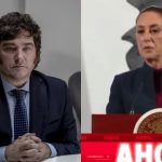 Javier Milei e Claudia Sheinbaum: presidente do México criticou o chefe de Estado argentino após escândalo envolvendo a promoção de uma criptomoeda – Foto: Reprodução