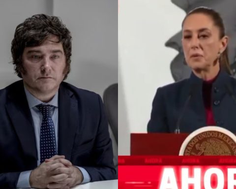 Javier Milei e Claudia Sheinbaum: presidente do México criticou o chefe de Estado argentino após escândalo envolvendo a promoção de uma criptomoeda – Foto: Reprodução