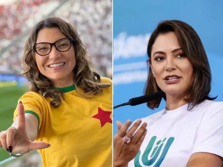 Janja da Silva e Michelle Bolsonaro – Foto: Reprodução