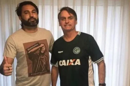 Léo Índio e seu tio, Jair Bolsonaro. Foto: Reprodução