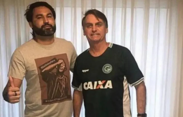 Léo Índio e seu tio, Jair Bolsonaro. Foto: Reprodução