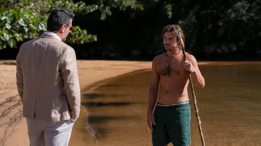 Molina (Rodrigo Lombardi) e Rudá (Nicolas Prattes) em 'Mania de Você' Imagem: Manoella Mello/Globo