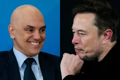 Alexandre de Moraes, do STF, determinou multa a X, de Elon Musk. Foto: reprodução