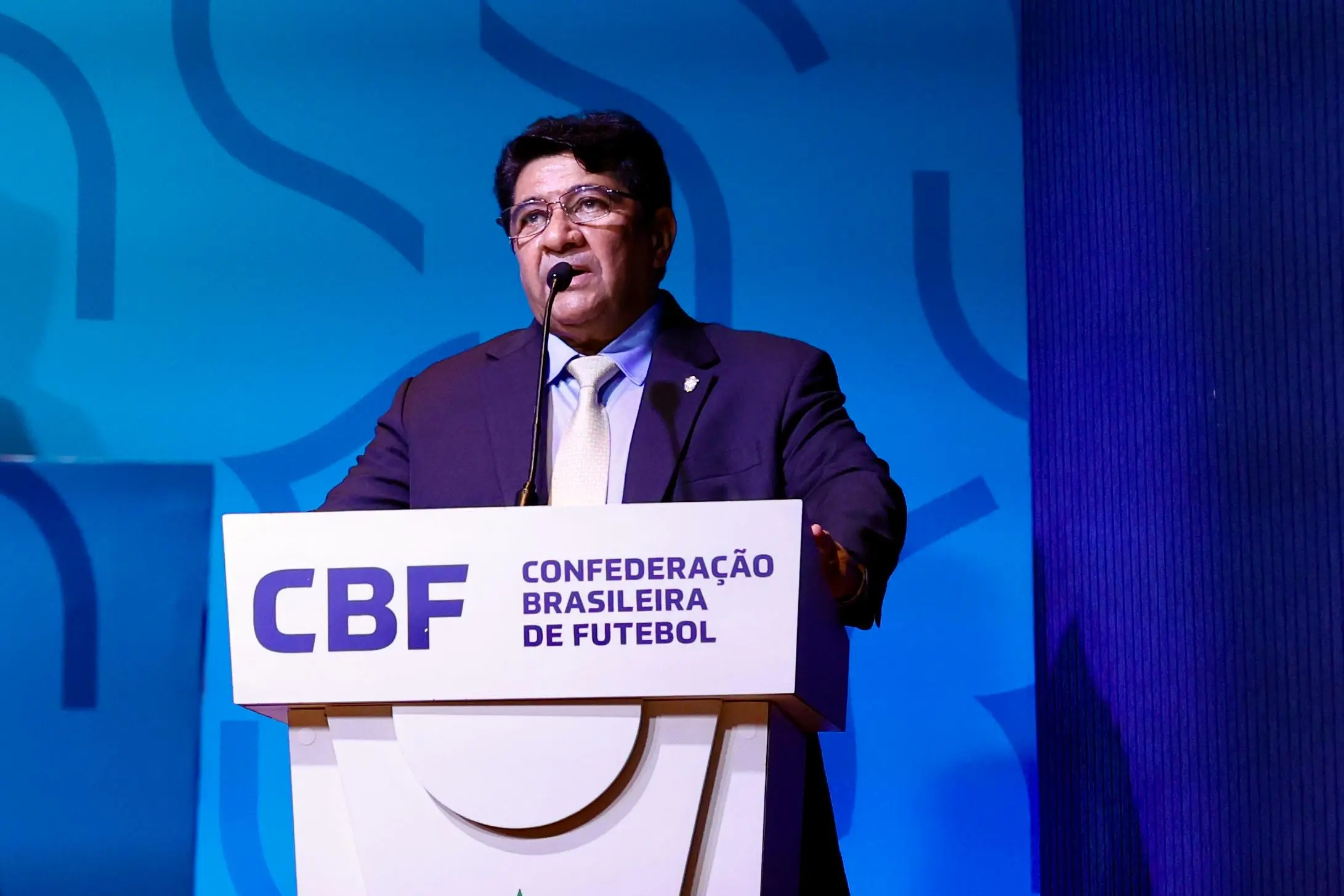 Presidente Ednaldo Rodrigues: reeleito na CBF Staff Images / CBF