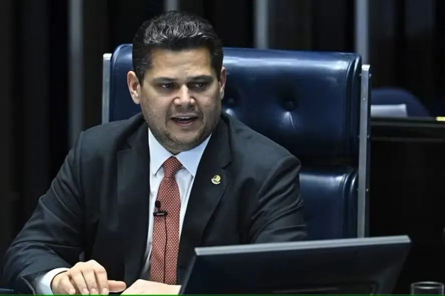 O presidente do Senado, Davi Alcolumbre — Foto: Andressa Anholete/Agência Senado