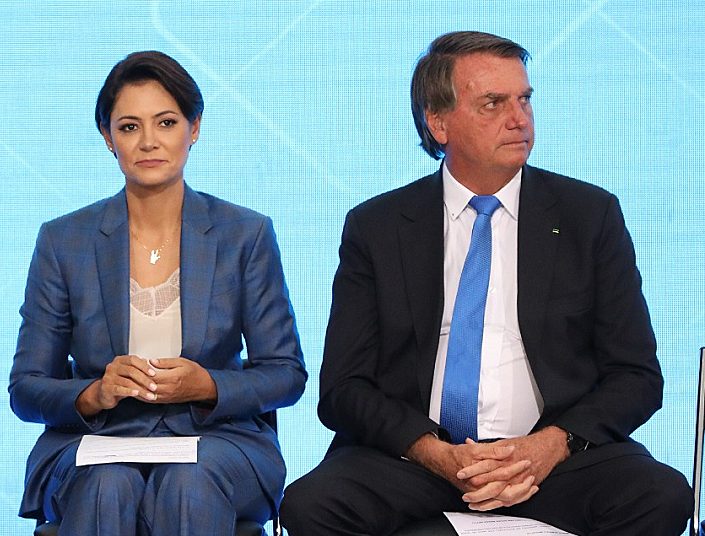 Michelle e Jair Bolsonaro - Foto: Mcom