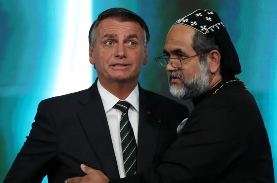 Jair Bolsonaro e Padre Kelmon - Foto: Reprodução