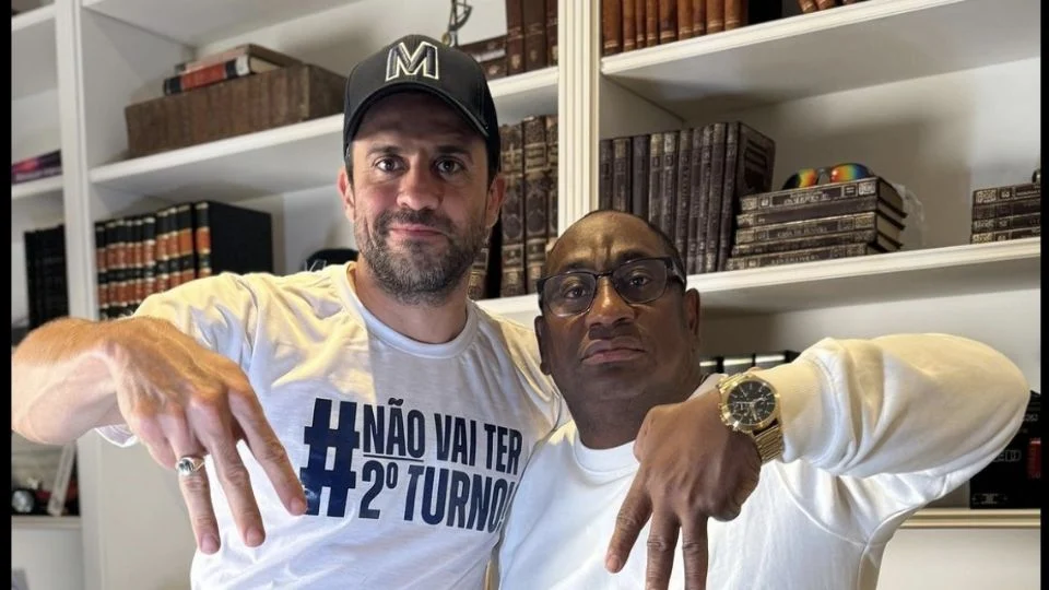 Pablo Marçal e o advogado João Neto em 2024. - Foto: Redes Sociais