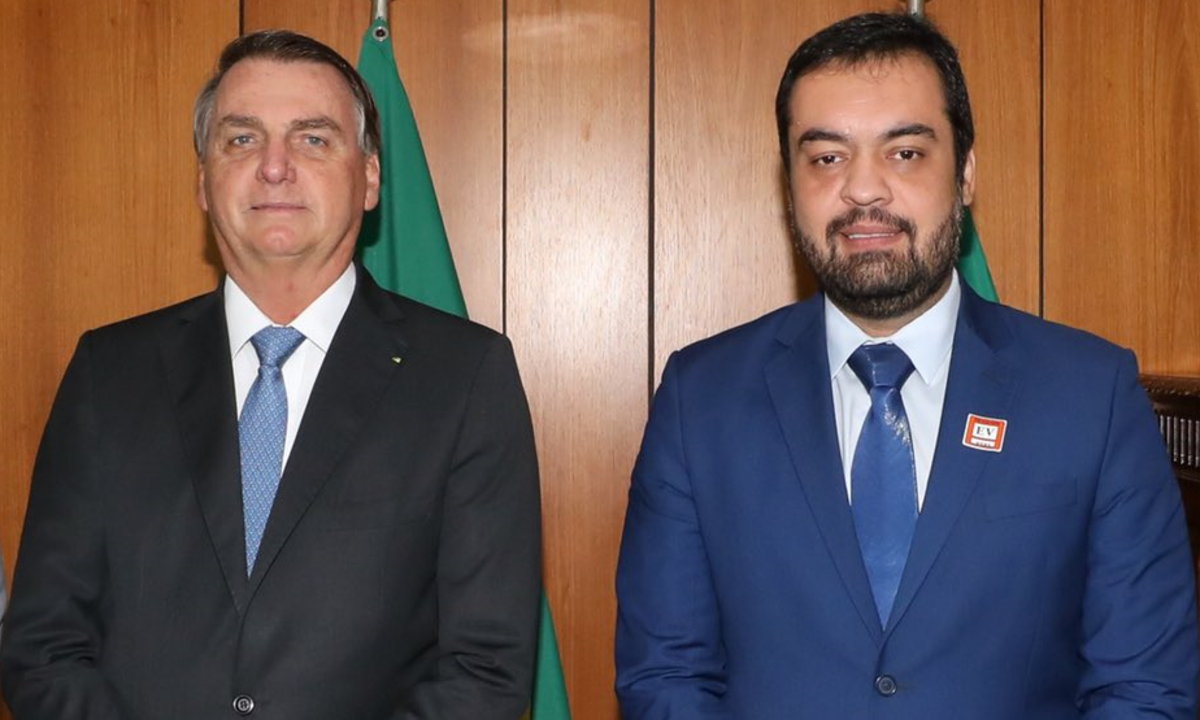 Jair Bolsonaro ao lado de Cláudio Castro, governador do RJ. Foto: reprodução