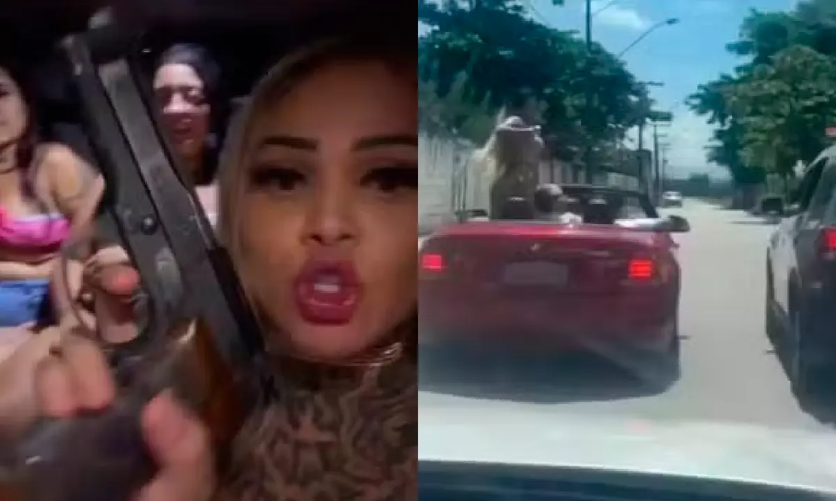 Núbia ficou conhecida após rebolar para policiais e tomar arma de assaltante. Foto: reprodução