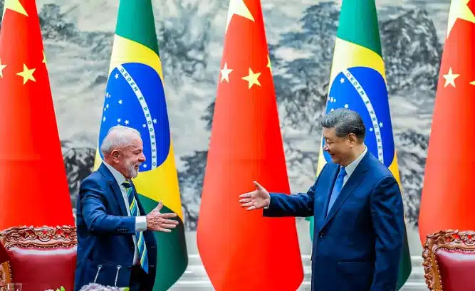 Lula e Xi Jinping, líderes de Brasil e China - Foto: Ricardo Stuckert/PR